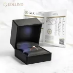 0,30 Karat Diamant Verlobungsring mit GIA Zertifikat, Rotgold 585 / 14K, Breite 1,7 mm,Weite 52 mm, Gewicht ca. 2.6 g.