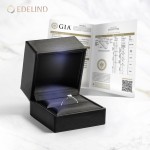 0,30 Karat Diamant Verlobungsring mit GIA Zertifikat, Weißgold 750 / 18K, Breite 1,7 mm,Weite 56 mm, Gewicht ca. 2.84 g.