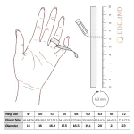 0,78 Karat Diamant Verlobungsring mit 9 Diamanten, Rotgold 585 / 14K, Weite 53 mm, Gewicht ca. 3.0 g.