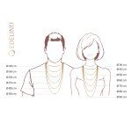 Goldkette als Venezianerkette in Gelbgold 585 / 14K, 55 cm lang, 1,2 mm breit, Gewicht ca. 5.5 g.