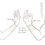 Armband als Zwillingspanzerkette in Gelbgold 333 / 8 K, 21 cm lang, 2,9mm breit, Gewicht ca. 2.3 g.