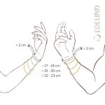Armband als Zwillingspanzerkette in Gelbgold 333 / 8 K, 22 cm lang, 2,9mm breit, Gewicht ca. 2.4 g.