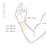 Armband als Fantasiekette in Gelbgold 333 / 8 Karat, 24 cm lang, 3.5 mm breit, Gewicht ca. 2,3 g.