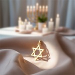 Anhänger Davidstern, Gelbgold 585 / 14K, Höhe 16 mm, Gewicht ca. 0,87 g