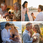 0,10 Karat Diamant Verlobungsring, Rotgold 750 / 18K, Breite 2 mm, Weite 52 mm, Gewicht ca. 1.97 g.