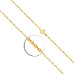 Goldkette als Ankerkette diamantiert in Gelbgold 333 / 8K, 70 cm lang, 1,7 mm breit, Gewicht ca. 5.4 g.