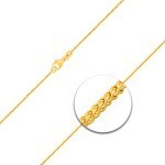 Goldkette als Bingokette in Gelbgold 375 / 9K, 50 cm lang, 1,1 mm breit, Gewicht ca. 3.4 g.