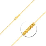 Goldkette als Bingokette in Gelbgold 375 / 9K, 60 cm lang, 1,1 mm breit, Gewicht ca. 4.1 g.