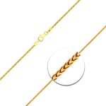 Goldkette als Bingokette in Gelbgold 750 / 18K, 45 cm lang, 1,3 mm breit, Gewicht ca. 5.7 g.