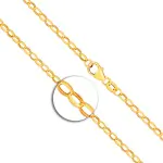 Armband als Erbskette in Gelbgold 333 / 8K, 21 cm lang, 5 mm breit, Gewicht ca. 6.1 g.