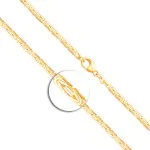Goldkette als Königskette in Gelbgold 585 / 14K, 60 cm lang, 2,3 mm breit, Gewicht ca. 26 g.