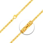 Goldkette als Königskette in Gelbgold 750 / 18K, 45 cm lang, 2,8 mm breit, Gewicht ca. 30 g.