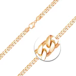 Armband als Panzerkette 4-seitig diamantiert in Gelbgold 585 / 14K, 21 cm lang, 6 mm breit, Gewicht ca. 27.5 g.