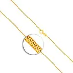 Goldkette als Schlangenkette in Gelbgold 333 / 8K, 45 cm lang, 0,9 mm breit, Gewicht ca. 3.2 g.