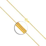 Goldkette als Schlangenkette in Gelbgold 333 / 8K, 50 cm lang, 0,9 mm breit, Gewicht ca. 3.6 g.