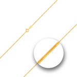 Goldkette als Schlangenkette in Gelbgold 333 / 8K, 36 cm lang, 1,1 mm breit, Gewicht ca. 3.3 g.