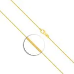 Goldkette als Tondakette in Gelbgold 750 / 18K, 40 cm lang, 0,8 mm breit, Gewicht ca. 3.4 g.