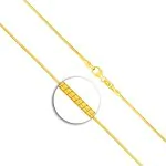 Goldkette als Tondakette in Gelbgold 750 / 18K, 40 cm lang, 1,2 mm breit, Gewicht ca. 6.2 g.