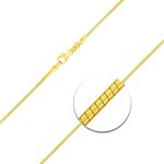 Goldkette als Tondakette in Gelbgold 750 / 18K, 50 cm lang, 1,2 mm breit, Gewicht ca. 7.8 g.