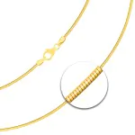 Goldkette als Tondakette in Gelbgold 585 / 14K, 50 cm lang, 1,5 mm breit, Gewicht ca. 11.1 g.