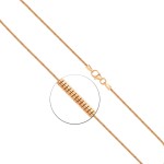 Goldkette als Tondakette in Gelbgold 585 / 14K, 42 cm lang, 1,4 mm breit, Gewicht ca. 5.3 g.