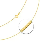 Goldkette als Tondakette in Gelbgold 333 / 8K, 45 cm lang, 0,8 mm breit, Gewicht ca. 2.4 g.