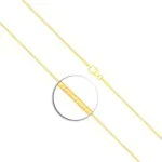 Goldkette als Tondakette in Gelbgold 585 / 14K, 50 cm lang, 1 mm breit, Gewicht ca. 4.3 g.