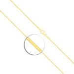 Goldkette als Tondakette in Gelbgold 585 / 14K, 80 cm lang, 1 mm breit, Gewicht ca. 6.9 g.