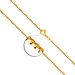 Goldkette als Venezianerkette in Gelbgold 333 / 8K, 75 cm lang, 1,4 mm breit, Gewicht ca. 8.6 g.