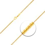 Goldkette als Zopfkette in Gelbgold 750 / 18K, 34 cm lang, 1,7 mm breit, Gewicht ca. 4.6 g.
