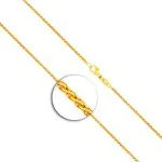 Goldkette als Zopfkette in Gelbgold 585 / 14K, 45 cm lang, 1,7 mm breit, Gewicht ca. 5.1 g.