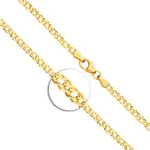 Goldkette als Zwillingspanzerkette in Gelbgold 375 / 9K, 65 cm lang, 2,9 mm breit, Gewicht ca. 6.3 g.