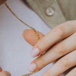 Goldkette als Zwillingspanzerkette in Gelbgold 375 / 9 Karat, 80 cm lang, 3.9 mm Breit, Gewicht ca. 6.1 g.