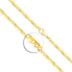 Armband Dollarkette satiniert Gelbgold