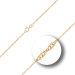 Goldkette als Doppelankerkette in Gelbgold 375 / 9K, 45 cm lang, 1,4 mm breit, Gewicht ca. 1.8 g.