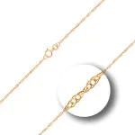 Goldkette als Doppelankerkette in Gelbgold 375 / 9K, 45 cm lang, 1,8 mm breit, Gewicht ca. 3.3 g.
