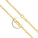 Goldkette als Erbskette in Gelbgold 375 / 9K, 55 cm lang, 2,5 mm breit, Gewicht ca. 4.5 g.