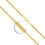 Goldkette als Schlangenkette in Gelbgold 375 / 9K, 50 cm lang, 1,6 mm breit, Gewicht ca. 5.2 g.