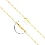 Goldkette als Singapurkette in Gelbgold 750 / 18 Karat, 85 cm lang, 1.4 mm breit, Gewicht ca. 3.7 g.