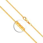 Goldkette als Venezianerkette rund geschlagen in Gelbgold 333 / 8K, 70 cm lang, 1,5 mm breit, Gewicht ca. 9.1 g.
