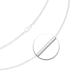 Goldkette als Tondakette in Weißgold 585 / 14K, 55 cm lang, 1,5 mm breit, Gewicht ca. 12.2 g.