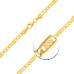 Armband als Fantasiekette in Gelbgold 333 / 8 Karat, 24 cm lang, 3.5 mm breit, Gewicht ca. 2,3 g.