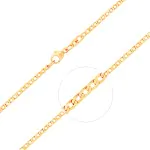 Goldkette als Panzerkette weit in Gelbgold 333 / 8K, 55 cm lang, 2,1 mm breit, Gewicht ca. 4.4 g.