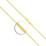 Goldkette als Tondakette in Gelbgold 333 / 8K, 40 cm lang, 1,2 mm breit, Gewicht ca. 4.8 g.