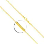 Goldkette als Tondakette in Gelbgold 585 / 14K, 42 cm lang, 1,2 mm breit, Gewicht ca. 6.1 g.