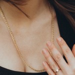 Goldkette als Zwillingspanzerkette in Gelbgold 333 / 8K, 45 cm lang, 4,8 mm breit, Gewicht ca. 6.8 g.