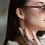 Ohrringe, Creolen, Gelbgold 585 / 14K, Außendurchmesser 16 mm, Breite 1.5 mm, Gewicht ca. 1 g