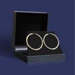 Ohrringe, Creolen, Gelbgold 585 / 14K, Außendurchmesser 40 mm, Breite 2.5 mm, Gewicht ca. 2.3 g