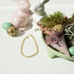 Armband als Fantasiekette in Bicolor Gelbgold / Weißgold 585 / 14K, 19 cm lang, 3,5 mm breit, Gewicht ca. 2.3 g.