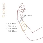 Goldarmband als Ankerkette mit 0,09 Karat Diamanten, Rotgold 585 / 14 Karat, 21 cm lang, Gewicht ca. 0,9 g.